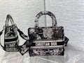 Dior M0565 Medium Lady D-Lite Bag Black Toile de Jouy Zodiac - Default Title - View 1