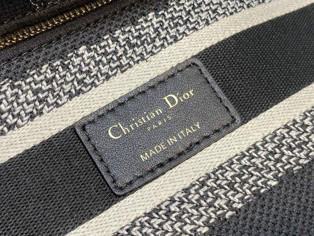 Dior M0565 Medium Lady D-Lite Bag Black Toile de Jouy Zodiac - Default Title - View 9
