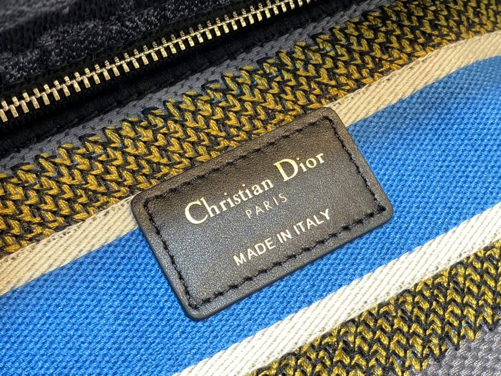 Dior M0565 Medium Lady D-Lite Bag dark gray Multicolor Mizza - Default Title - View 9