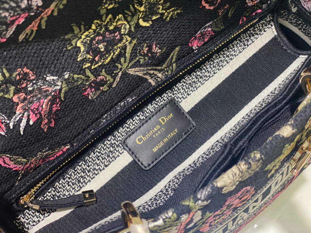 Dior M0565 Medium Lady D-Lite Bag Powder Black - Default Title - View 9