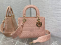 Dior M0565 Medium Lady D-Lite Bag Rosewood Cannage - Default Title - View 1