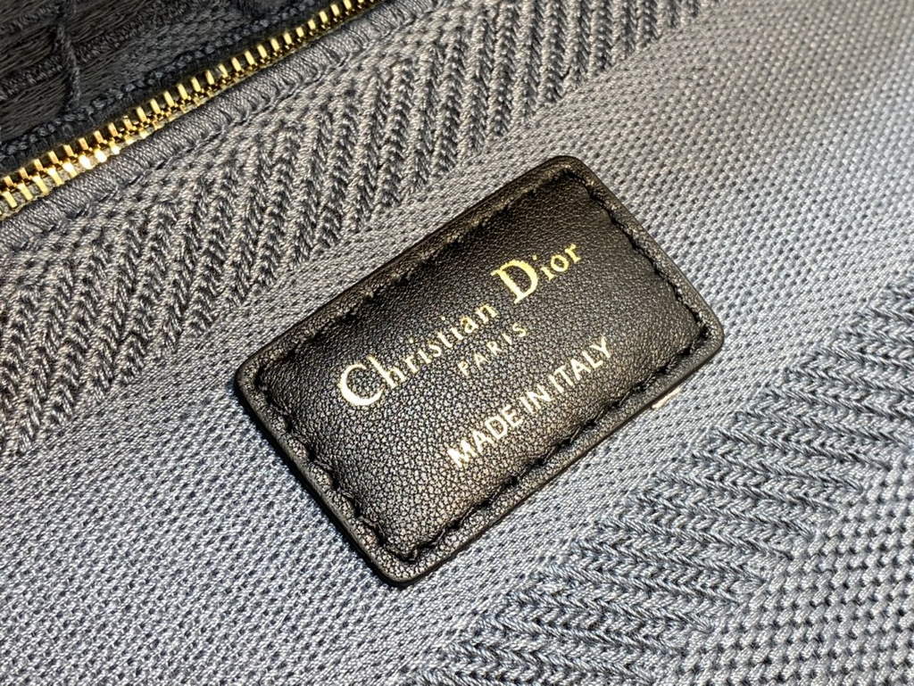 Dior M0565 Medium Lady D-Lite Bag Gray wood Cannage - Default Title - View 9
