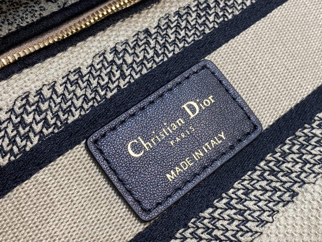 Dior M0565 Medium Lady D-Lite Bag black Toile de Jouy - Default Title - View 9