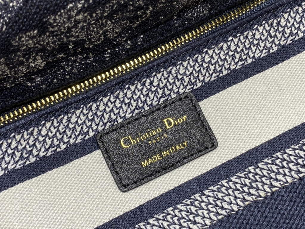 Dior M0565 Medium Lady D-Lite Bag Dark Blue Toile de Jouy - Default Title - View 9
