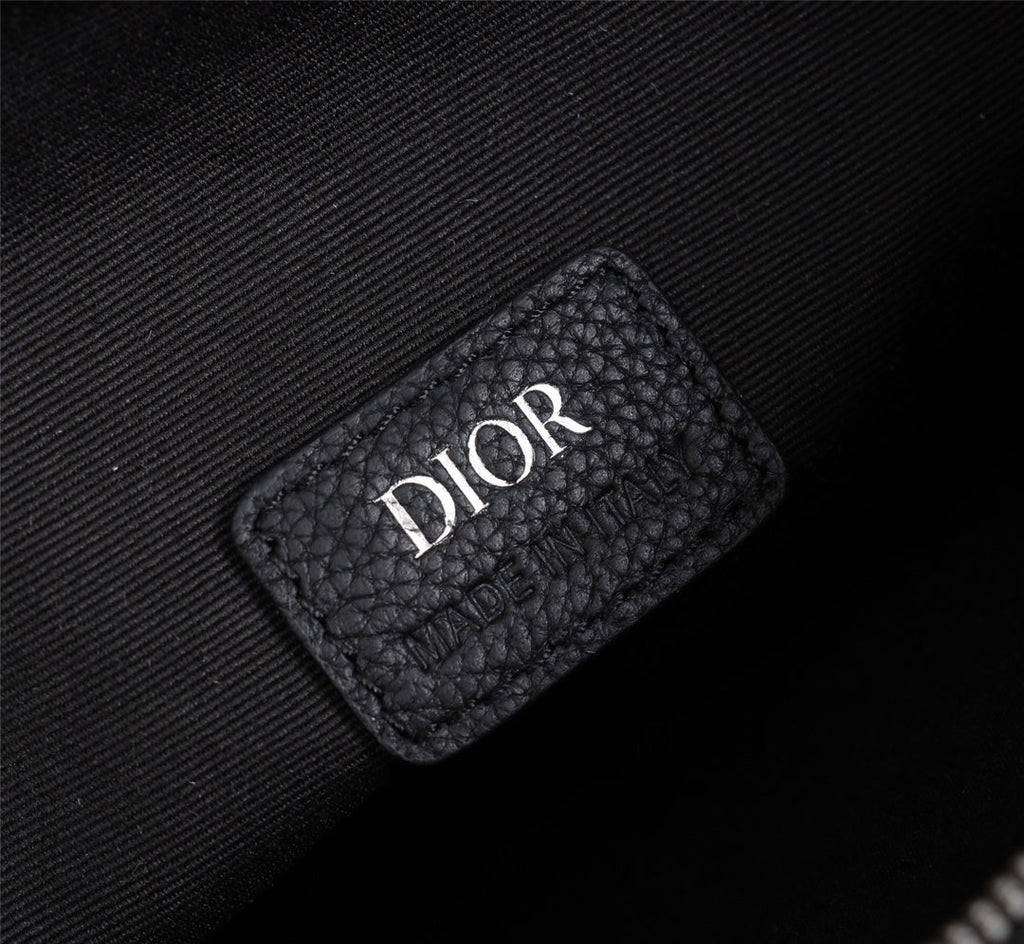 Dior 1ADPO093 Saddle Bag Black Dior Oblique Jacquard a