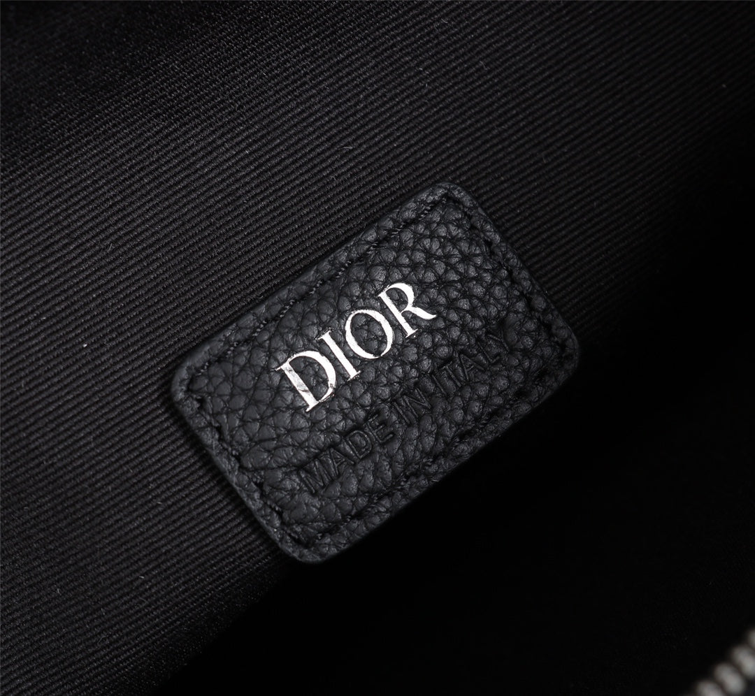 Dior 1ADPO093 Saddle Bag Black Dior Oblique Jacquard a