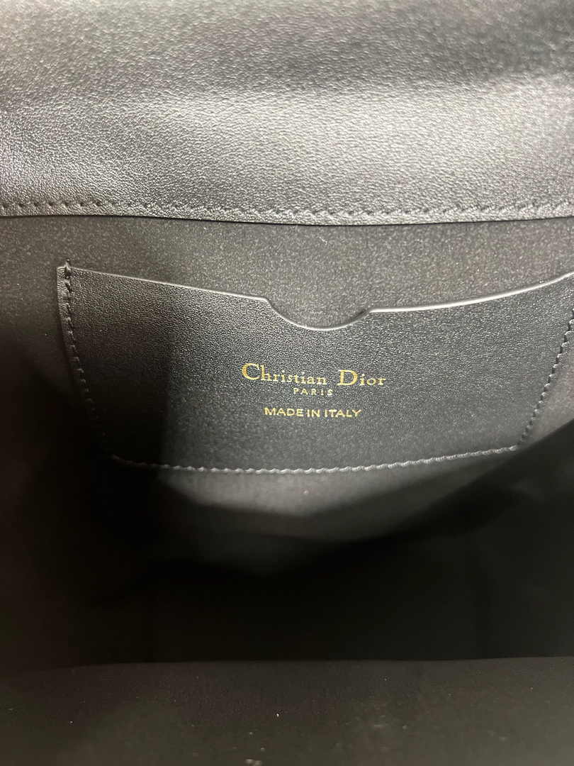 Dior 30 Montaigne Amber Mini Bucket Bag S2319 Black Leather - Default Title - View 8
