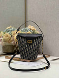 Dior 30 Montaigne Amber Mini Bucket Bag S2319 Blue - Default Title - View 1
