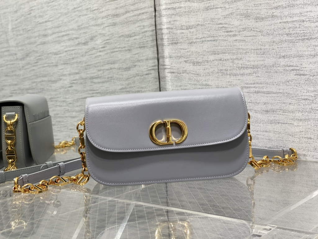 Dior 30 Montaigne Avenue Bag M9260 Gray Box Calfskin