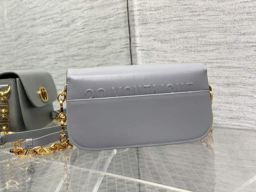 Dior 30 Montaigne Avenue Bag M9260 Gray Box Calfskin