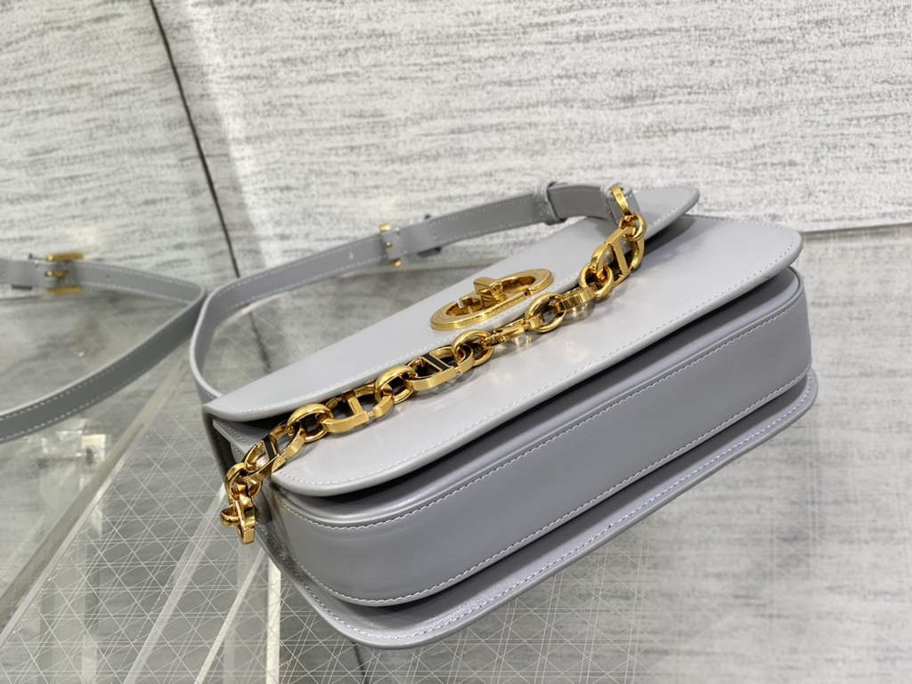 Dior 30 Montaigne Avenue Bag M9260 Gray Box Calfskin