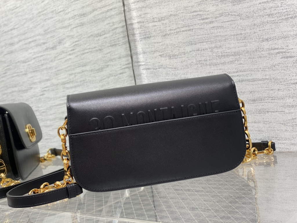 Dior 30 Montaigne Avenue Bag M9260 Black Box Calfskin