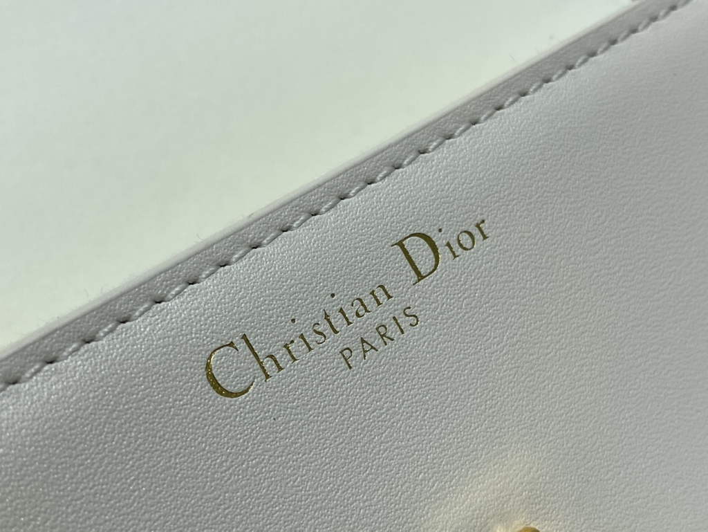 Dior 30 Montaigne Avenue Bag M9260 Dusty Ivory Box Calfskin