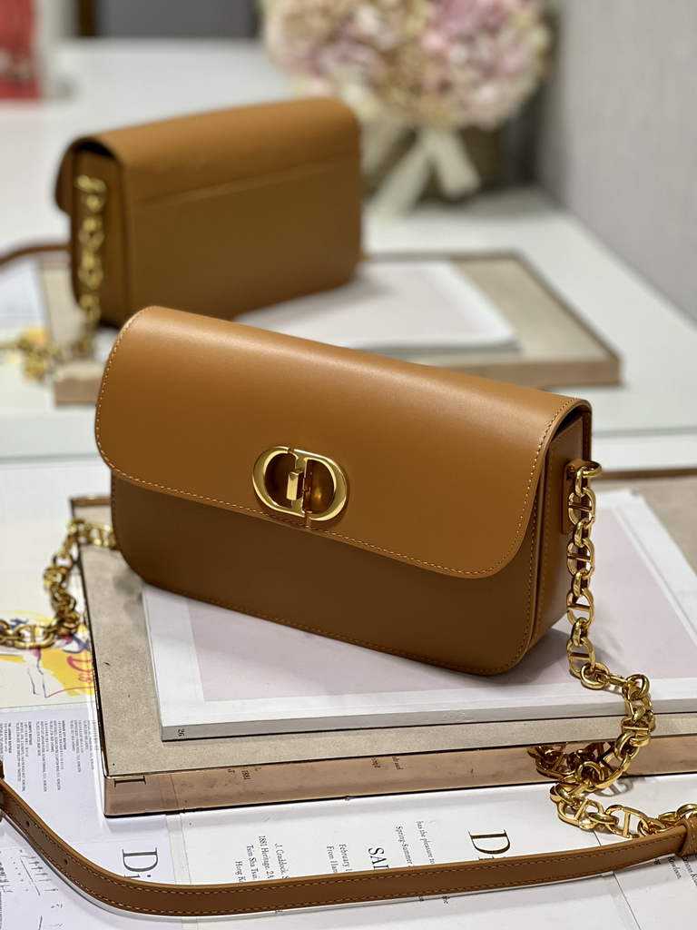 Dior 30 Montaigne Avenue Bag M9260 Brown Box Calfskin