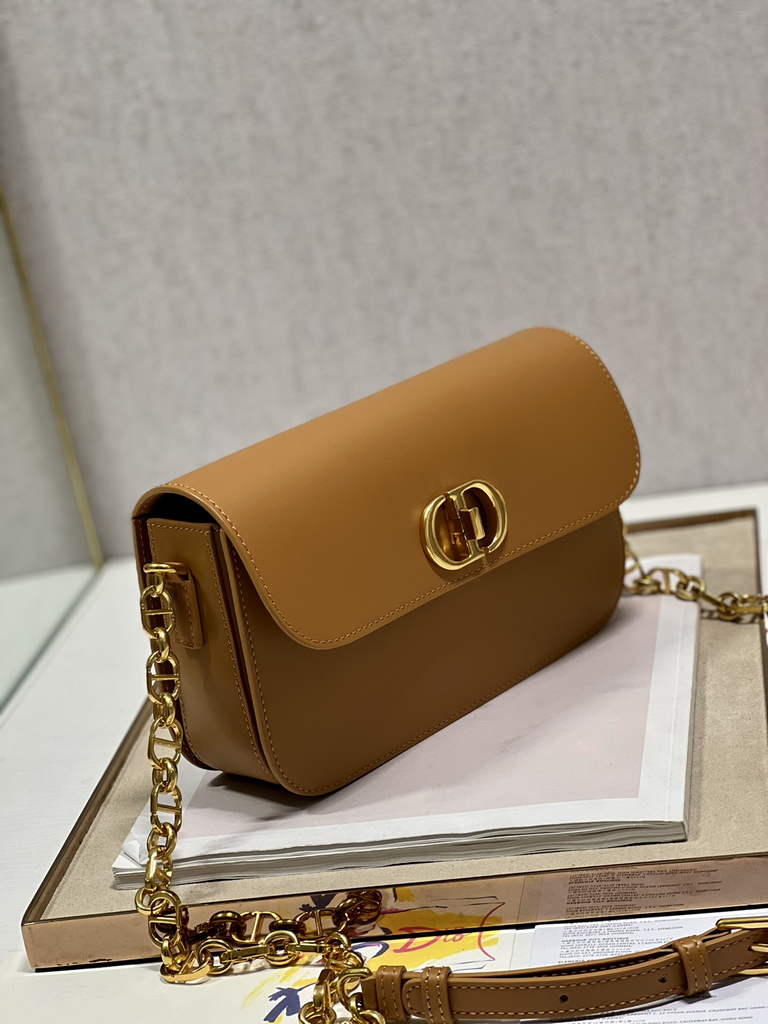 Dior 30 Montaigne Avenue Bag M9260 Brown Box Calfskin