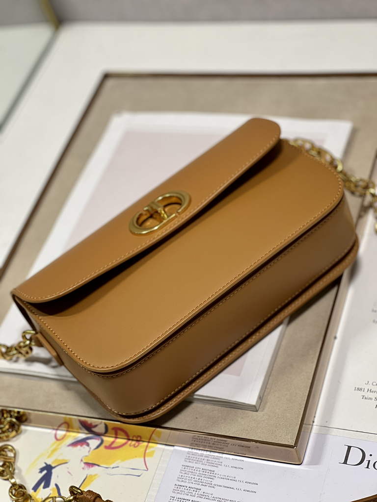 Dior 30 Montaigne Avenue Bag M9260 Brown Box Calfskin