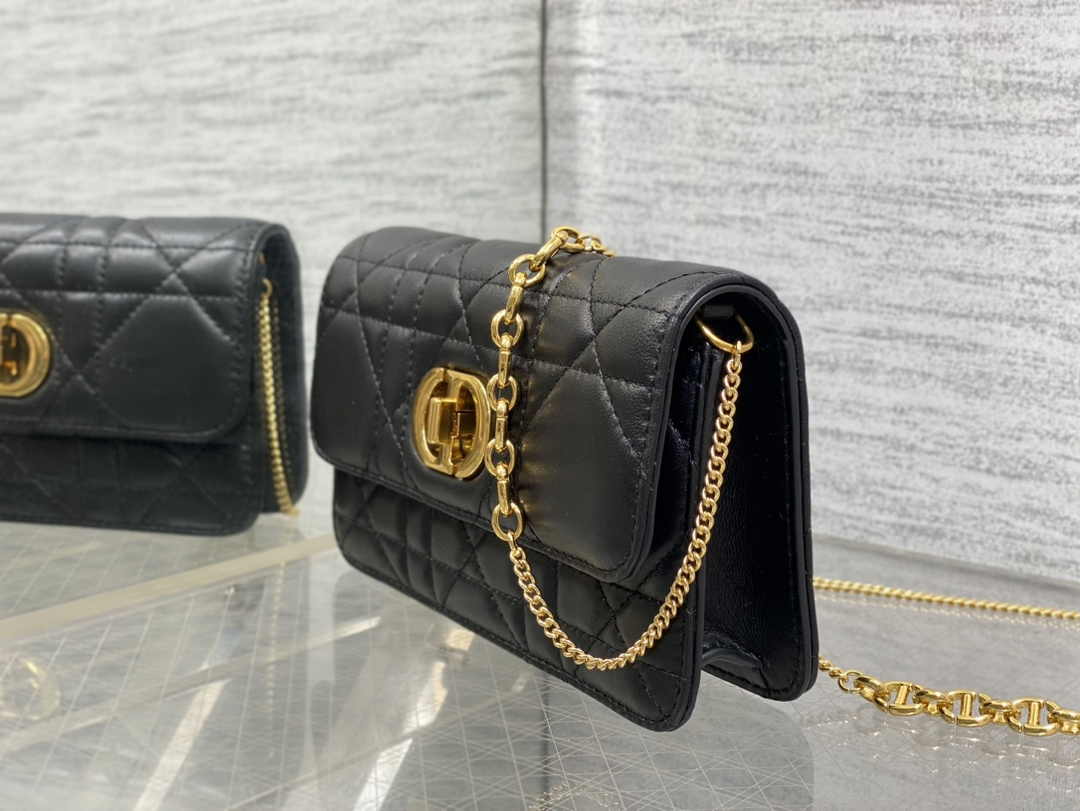 Dior 30 Montaigne Avenue East-West Double Carry Mini Bag S2350 Black - Default Title - View 6