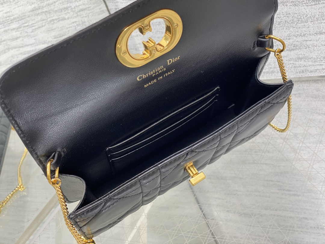 Dior 30 Montaigne Avenue East-West Double Carry Mini Bag S2350 Black - Default Title - View 9
