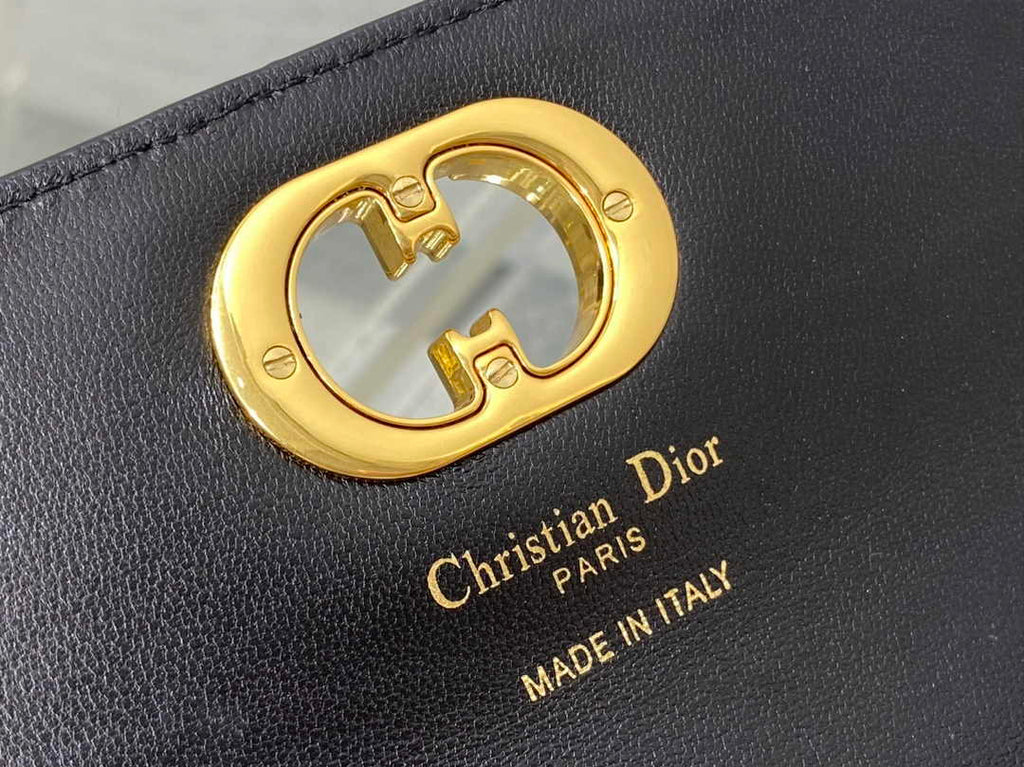 Dior 30 Montaigne Avenue East-West Double Carry Mini Bag S2350 Black