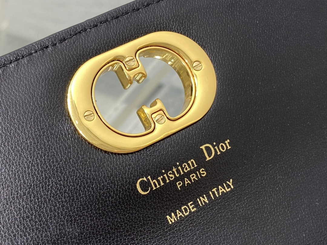 Dior 30 Montaigne Avenue East-West Double Carry Mini Bag S2350 Black