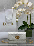 Dior 30 Montaigne Avenue East-West Double Carry Mini Bag S2350 Beige