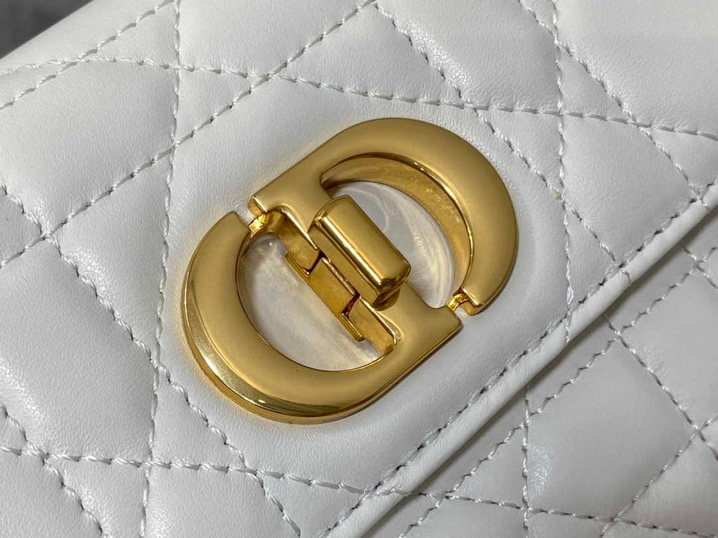Dior 30 Montaigne Avenue East-West Double Carry Mini Bag S2350 Beige