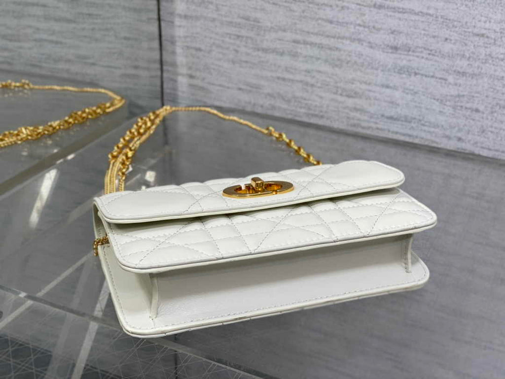 Dior 30 Montaigne Avenue East-West Double Carry Mini Bag S2350 Beige