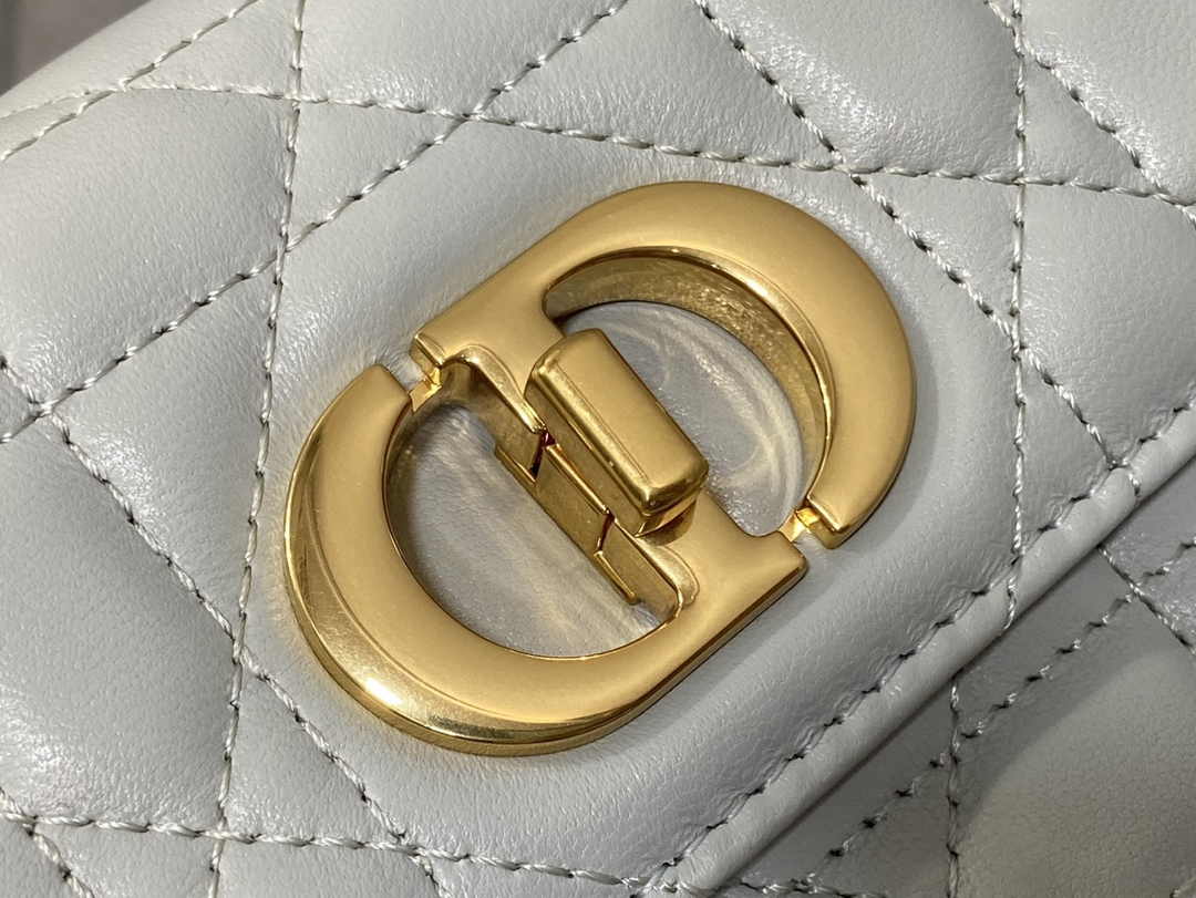 Dior 30 Montaigne Avenue East-West Double Carry Mini Bag S2350 Gray