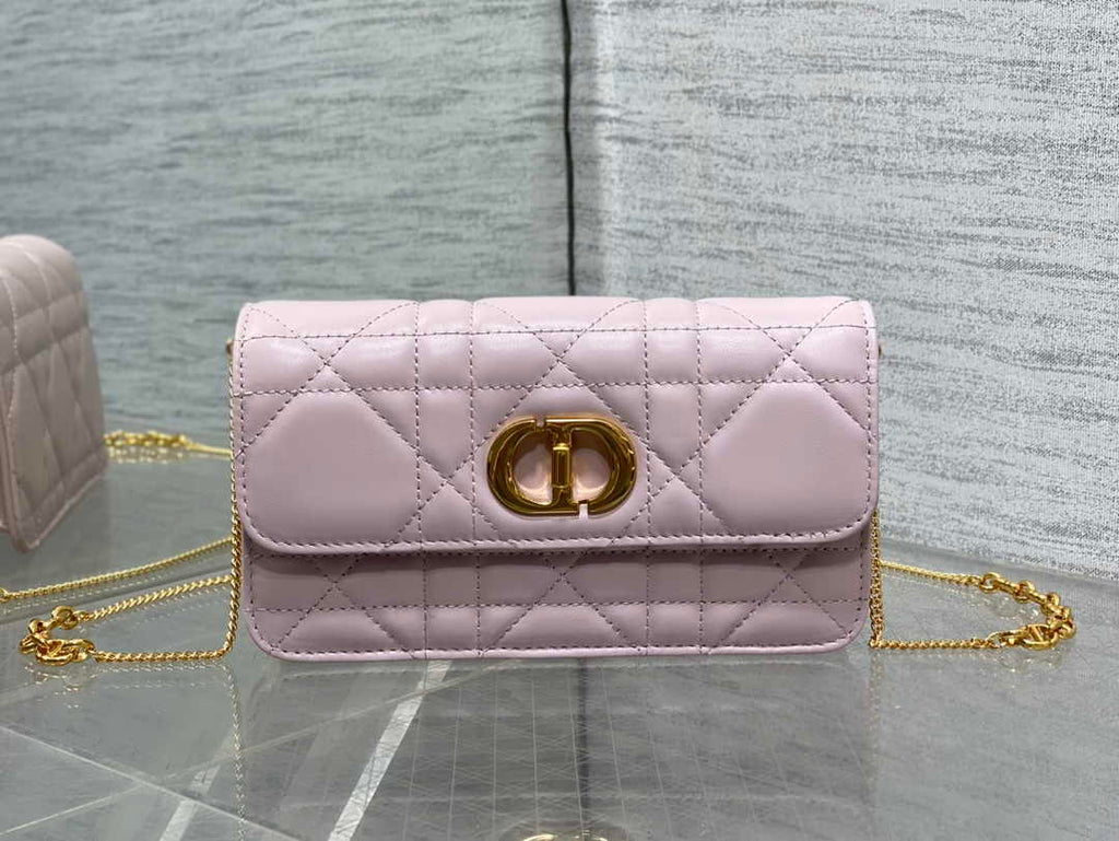 Dior 30 Montaigne Avenue East-West Double Carry Mini Bag S2350 Powder Pink