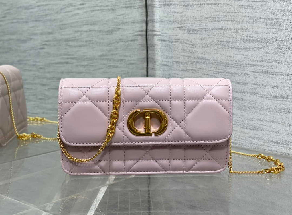 Dior 30 Montaigne Avenue East-West Double Carry Mini Bag S2350 Powder Pink