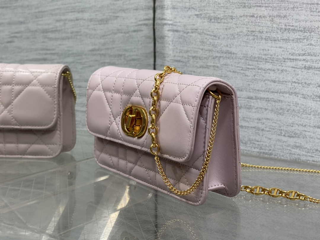Dior 30 Montaigne Avenue East-West Double Carry Mini Bag S2350 Powder Pink
