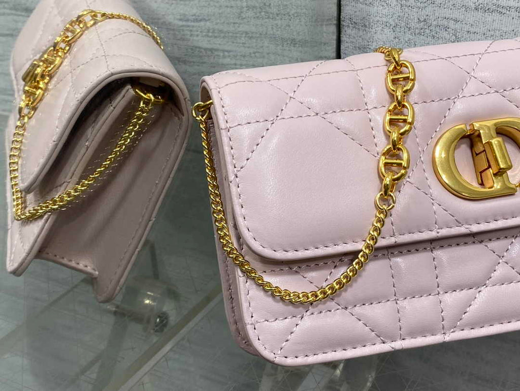 Dior 30 Montaigne Avenue East-West Double Carry Mini Bag S2350 Powder Pink