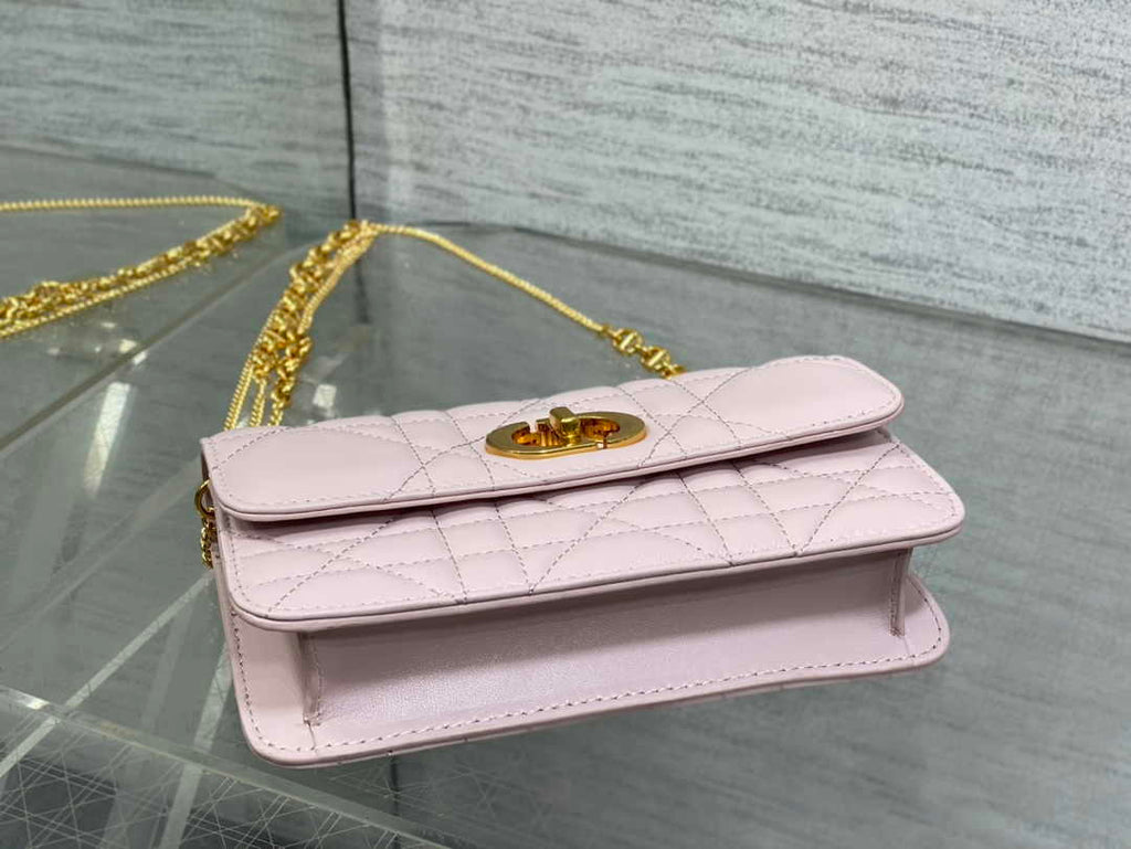 Dior 30 Montaigne Avenue East-West Double Carry Mini Bag S2350 Powder Pink