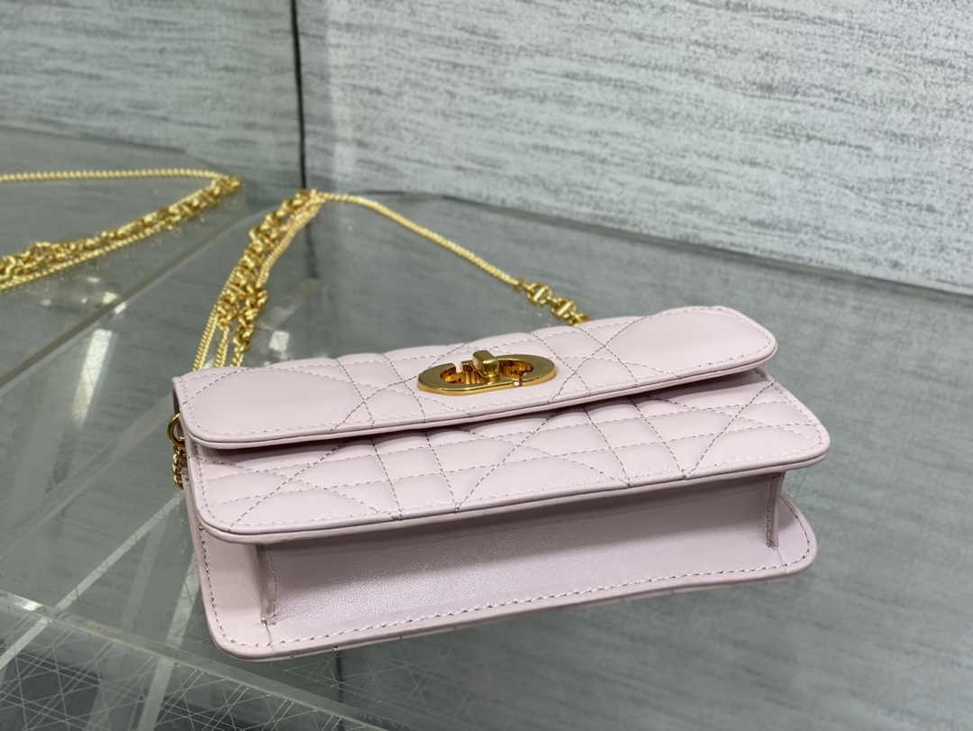 Dior 30 Montaigne Avenue East-West Double Carry Mini Bag S2350 Powder Pink