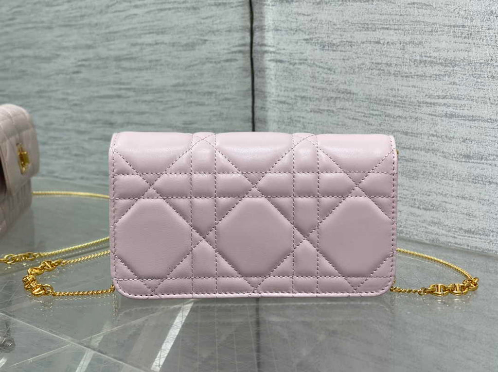 Dior 30 Montaigne Avenue East-West Double Carry Mini Bag S2350 Powder Pink