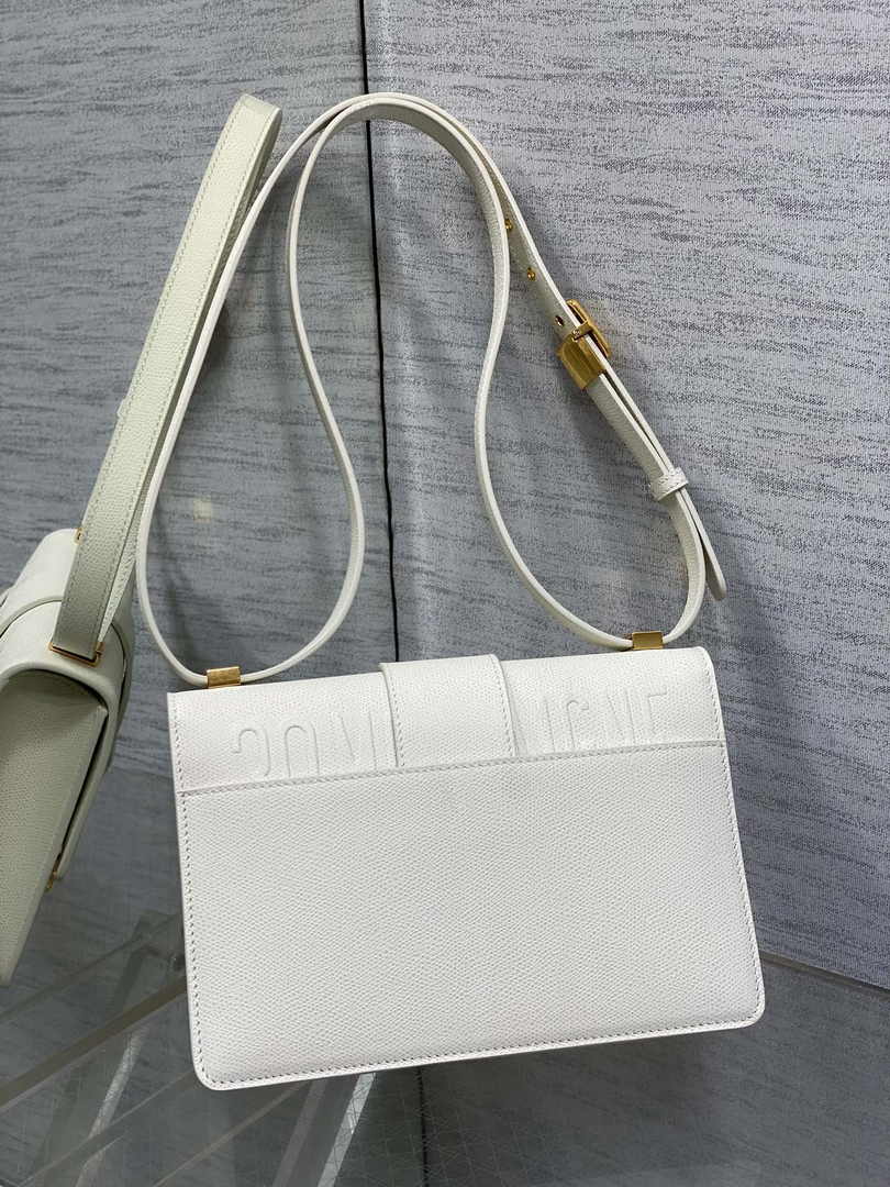 Dior 30 Montaigne Bag M9203 White Leather