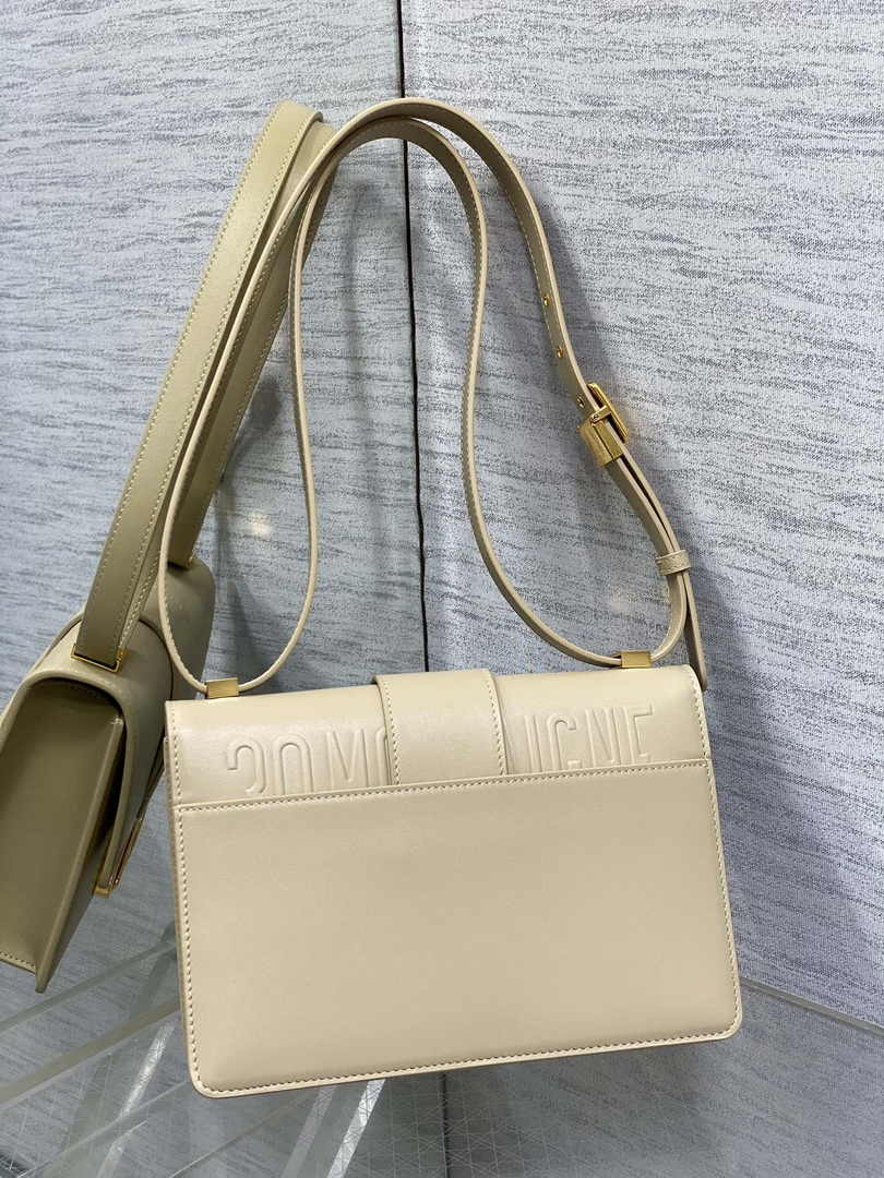 Dior 30 Montaigne Bag Apricot Box Calfskin M9203