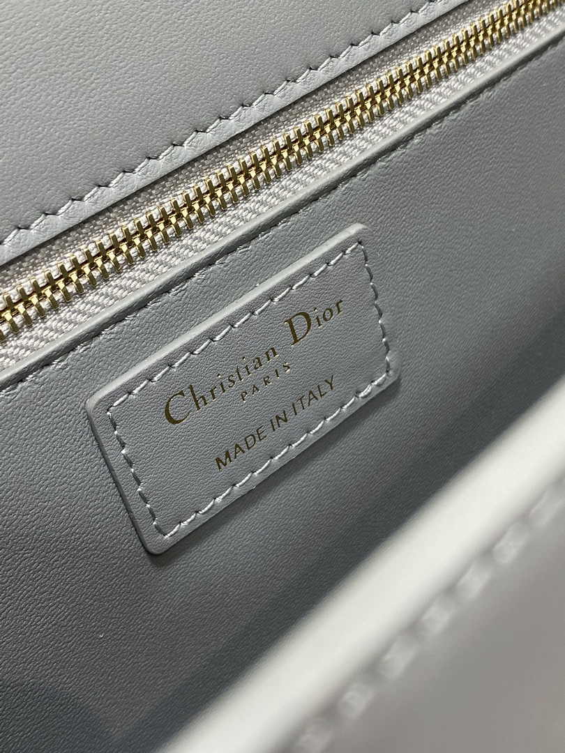 Dior 30 Montaigne Bag Gray Box Calfskin M9203