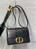 Dior 30 Montaigne Bag Black Box Calfskin M9203 - Default Title - View 1