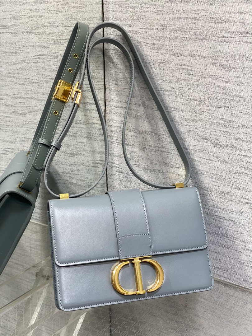 Dior 30 Montaigne Bag Blue Box Calfskin M9203