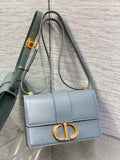 Dior 30 Montaigne Bag Blue Box Calfskin M9203