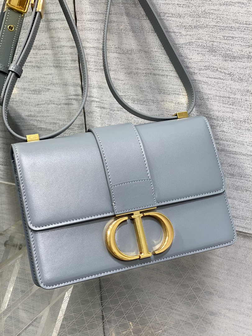 Dior 30 Montaigne Bag Blue Box Calfskin M9203