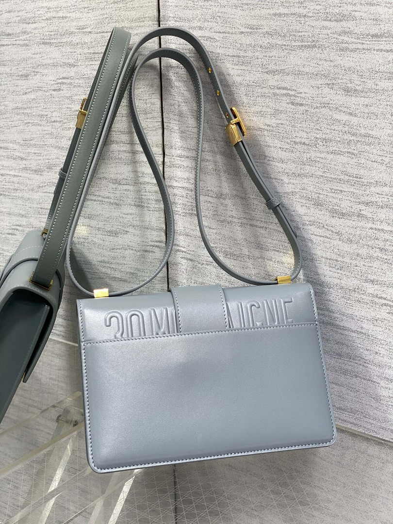 Dior 30 Montaigne Bag Blue Box Calfskin M9203