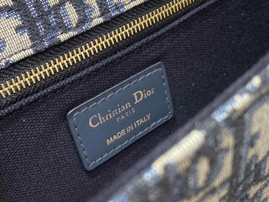 Dior 30 Montaigne Bag M9203 Blue Oblique Jacquard