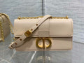 Dior 30 Montaigne East-West Bag with Chain M9334 Beige Calfskin