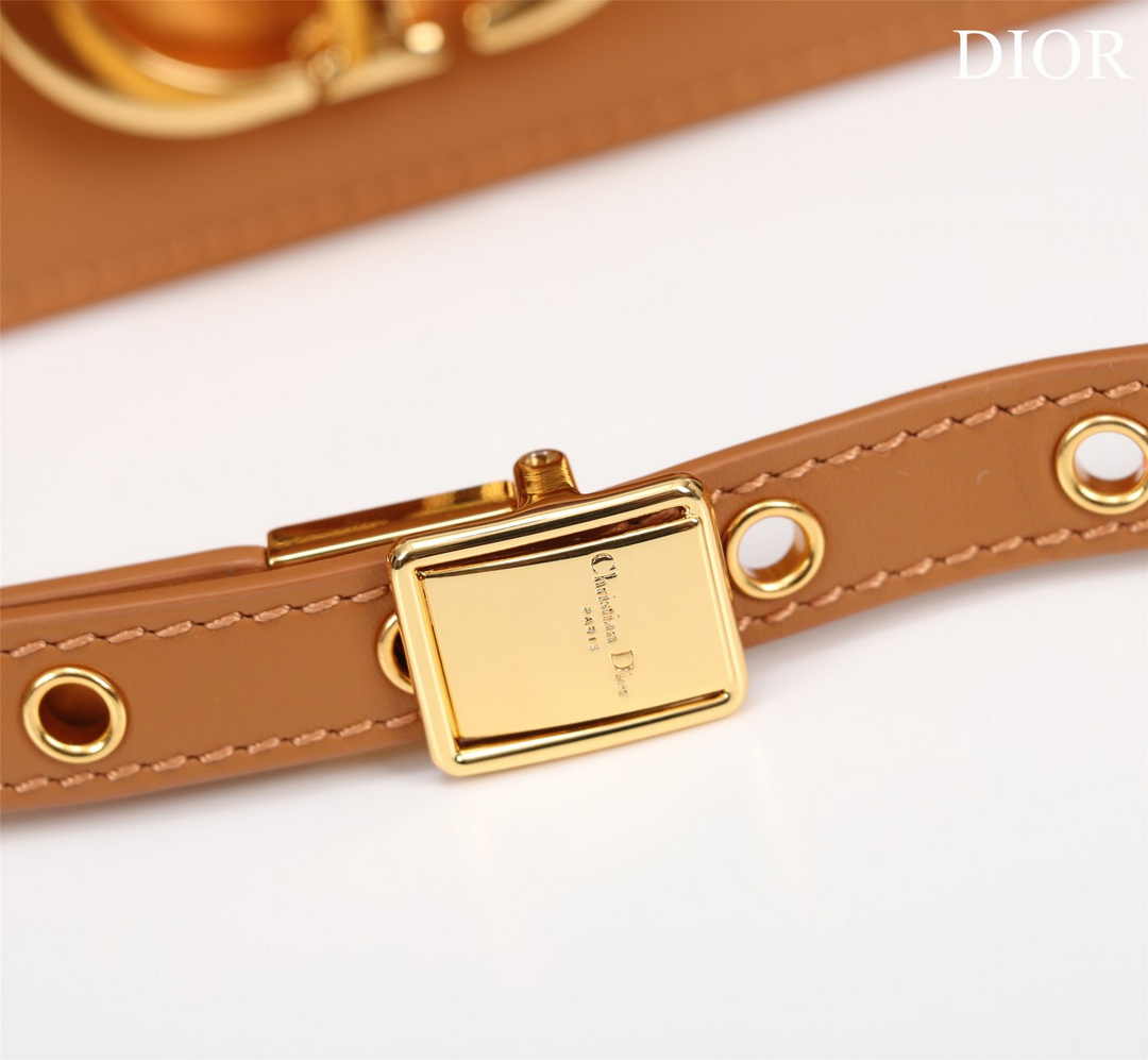 Dior 30 Montaigne East-West Bag with Chain M9334 Brown Calfskin - Default Title - View 7