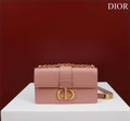 Dior 30 Montaigne East-West Bag with Chain M9334 Pink Calfskin