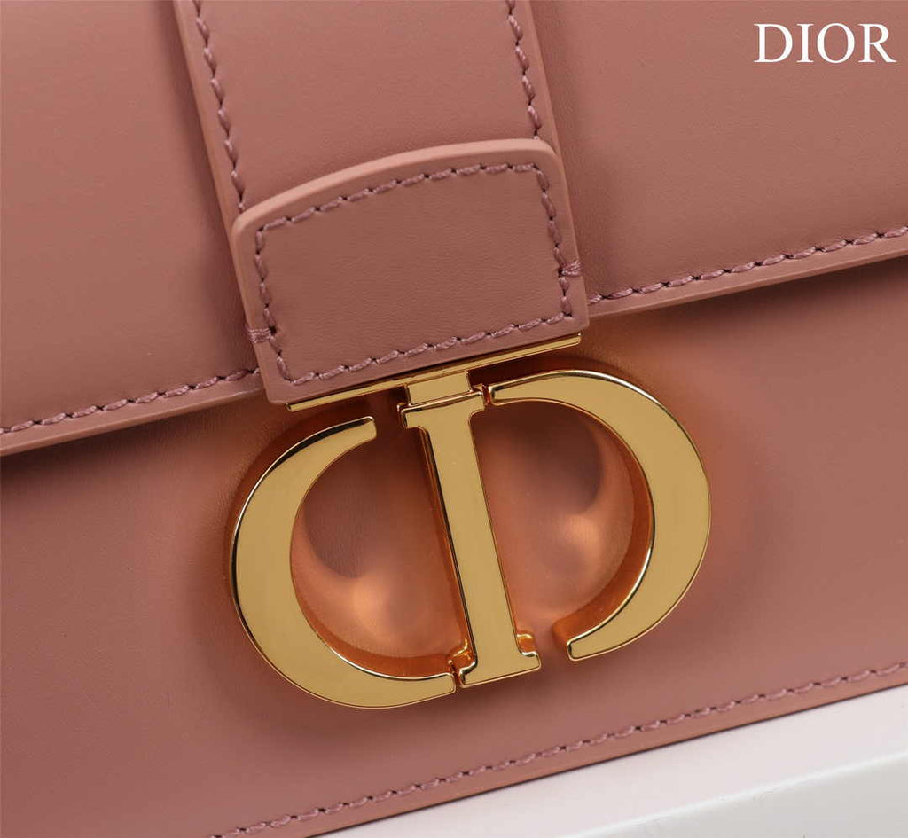 Dior 30 Montaigne East-West Bag with Chain M9334 Pink Calfskin