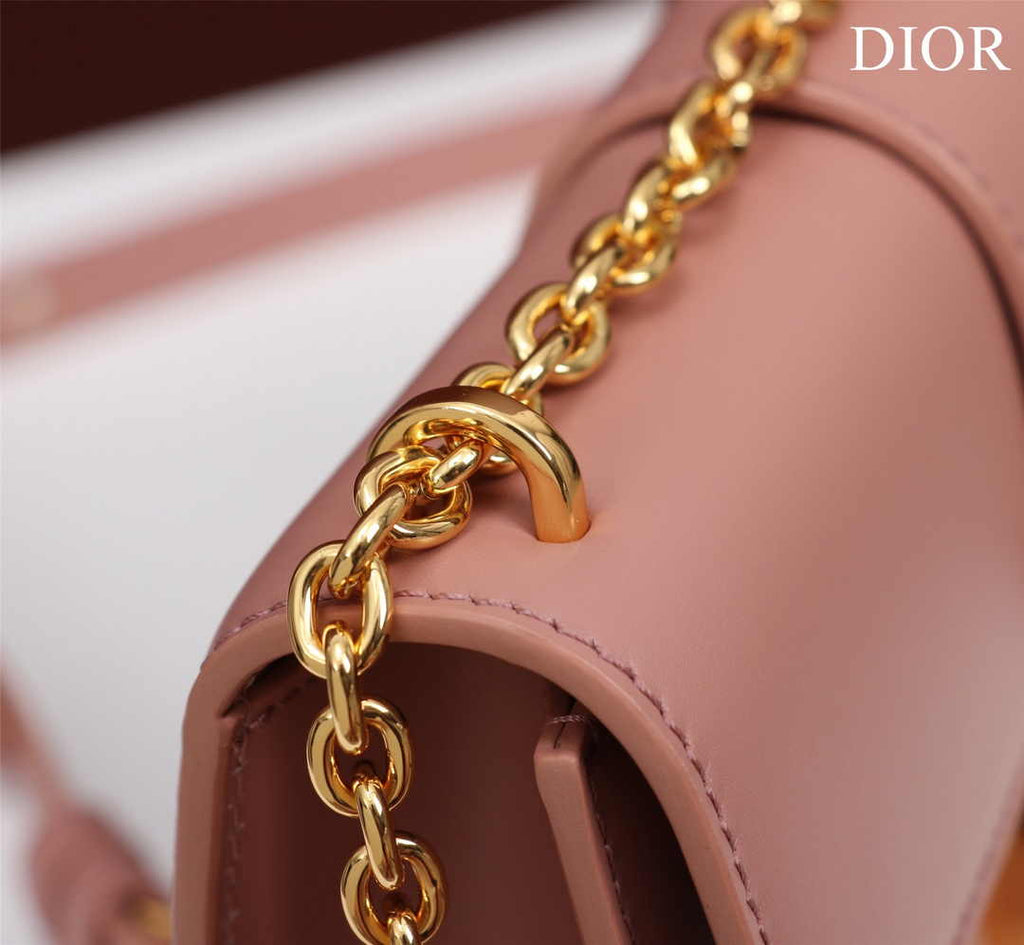 Dior 30 Montaigne East-West Bag with Chain M9334 Pink Calfskin - Default Title - View 7