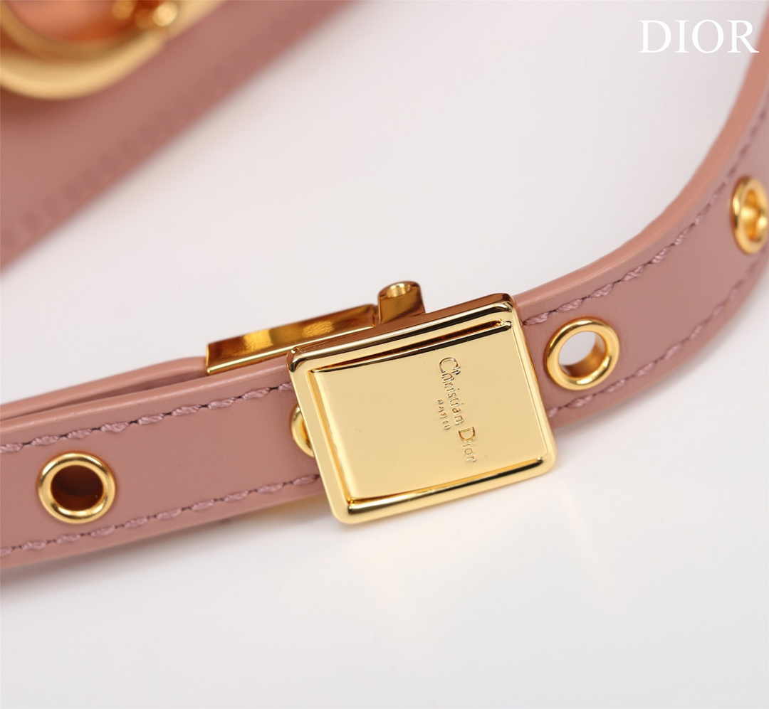 Dior 30 Montaigne East-West Bag with Chain M9334 Pink Calfskin